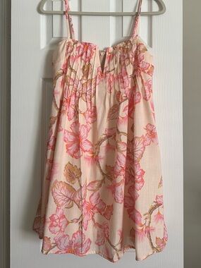 Floral Pink Mini Dress